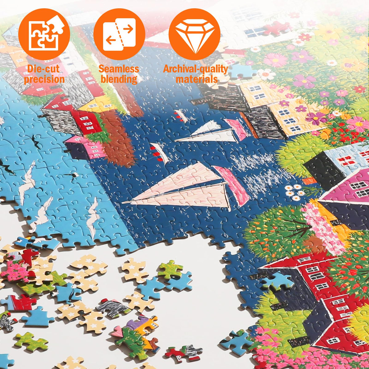 Naturelish jigsaw puzzle: colourful flowers to focus the mind during relaxing evenings