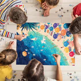 Naturelish 1000-piece backing helps maintain order during assembly