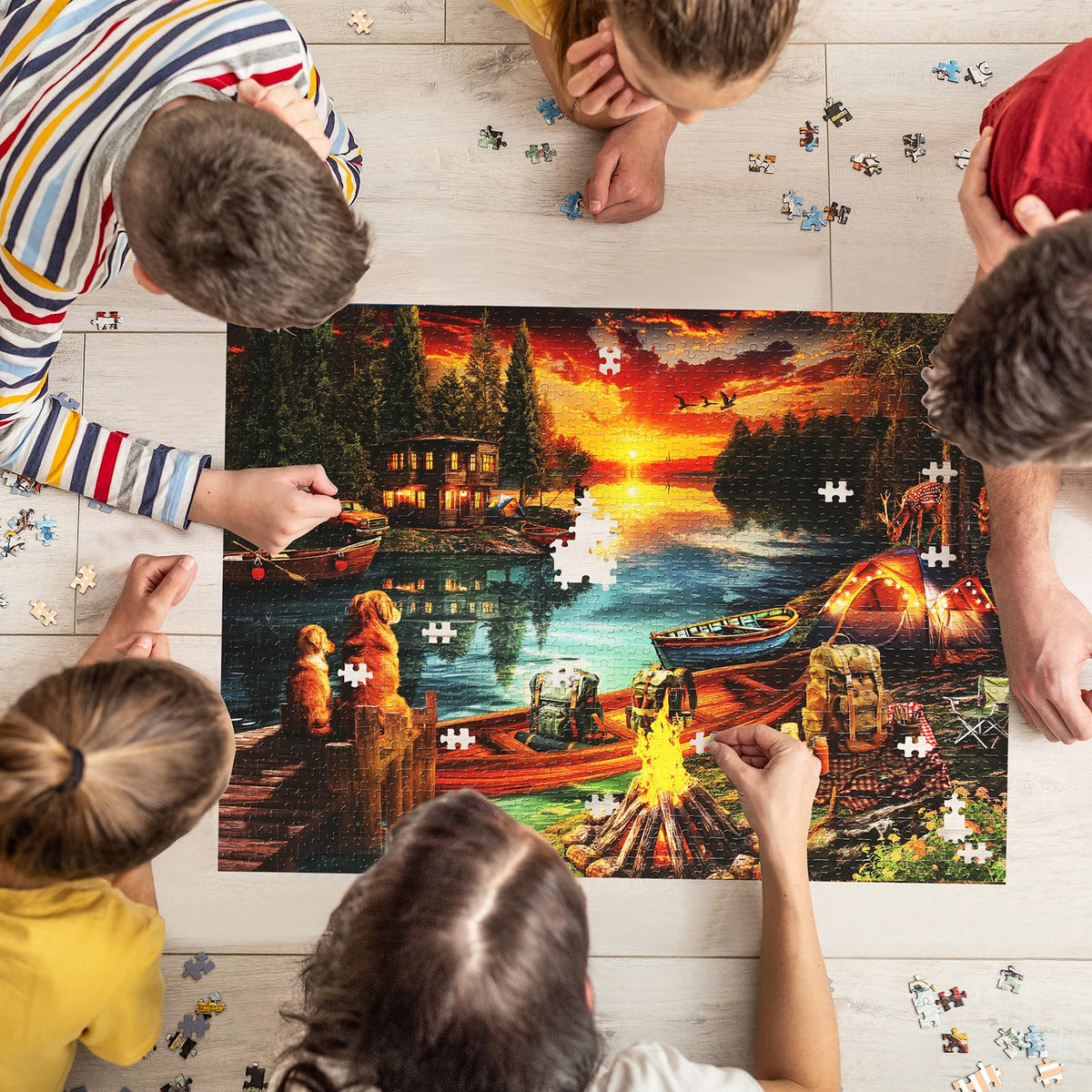 Naturelish jigsaw eco-packaging poster included enhances sustainability and storage convenience.
