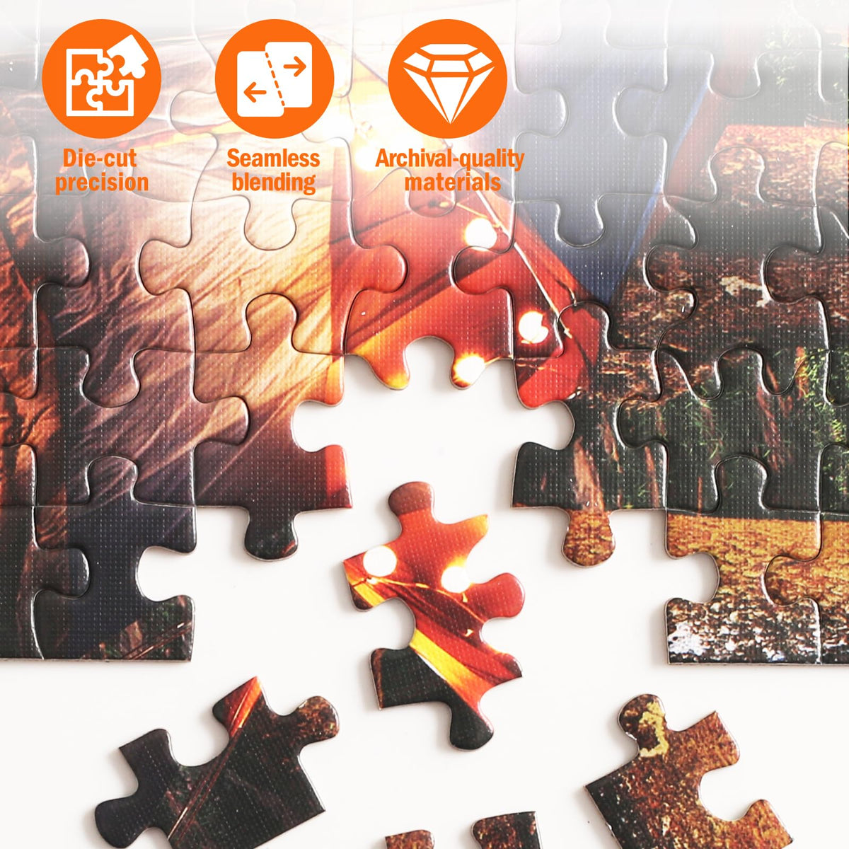 Naturelish jigsaw precision-fit pieces showcase smooth locking for satisfying assembly.