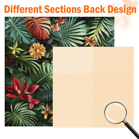 Naturelish Jigsaw Tropical Rainforest FernLeaf interlock demonstrates sturdy fit during assembly