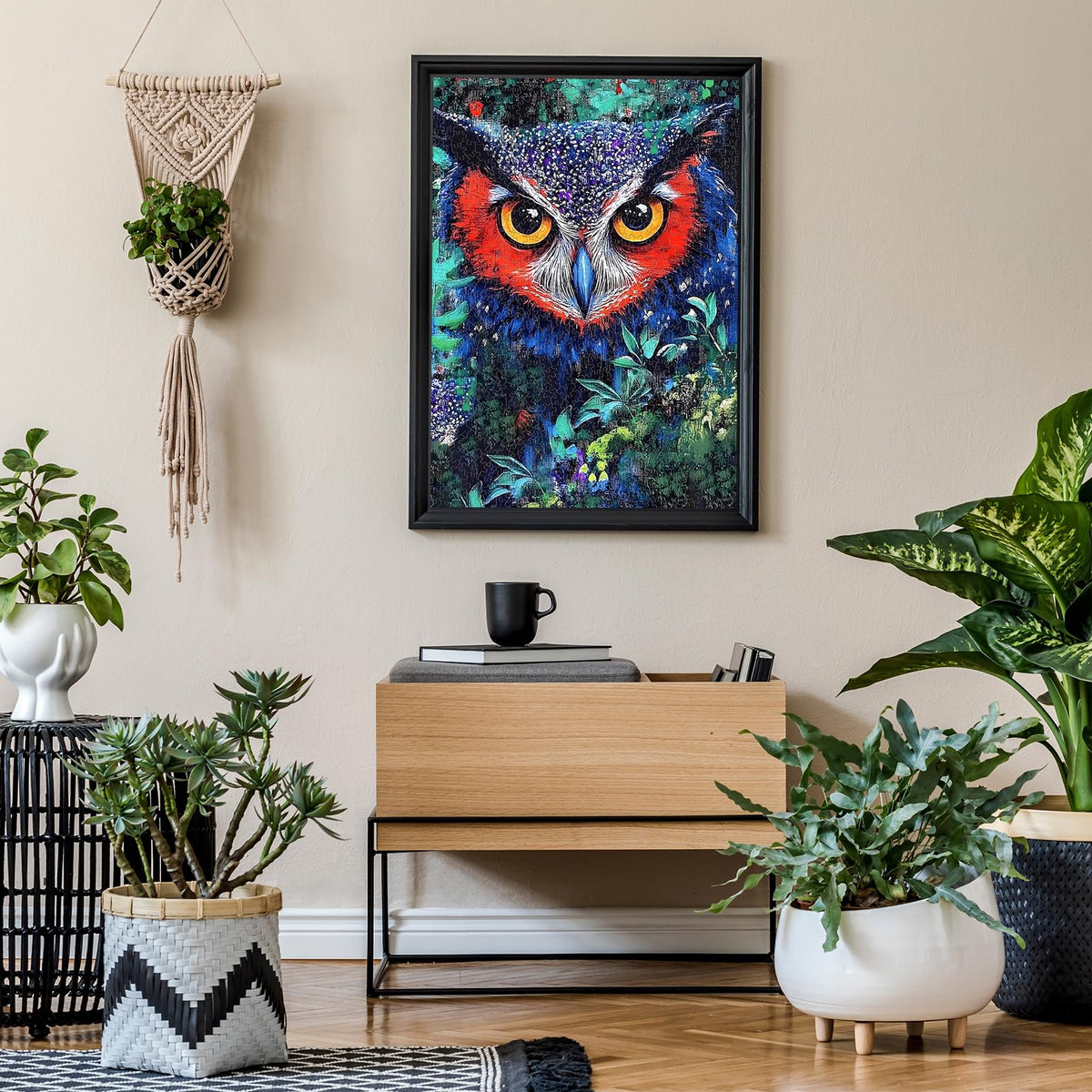 Naturelish Owl Puzzle backing system keeps pieces organized during sorting