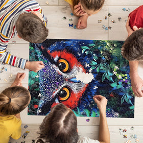 Naturelish Owl Puzzle pieces fit snugly, easing assembly