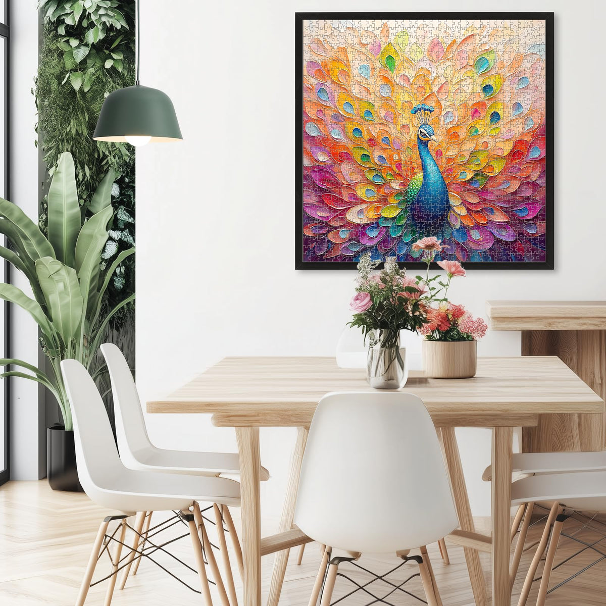 Naturelish Peacock puzzle fosters a brain-challenge experience for puzzlers.