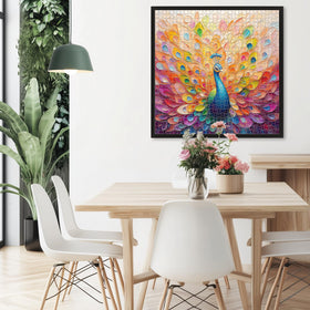 Naturelish Peacock puzzle fosters a brain-challenge experience for puzzlers.
