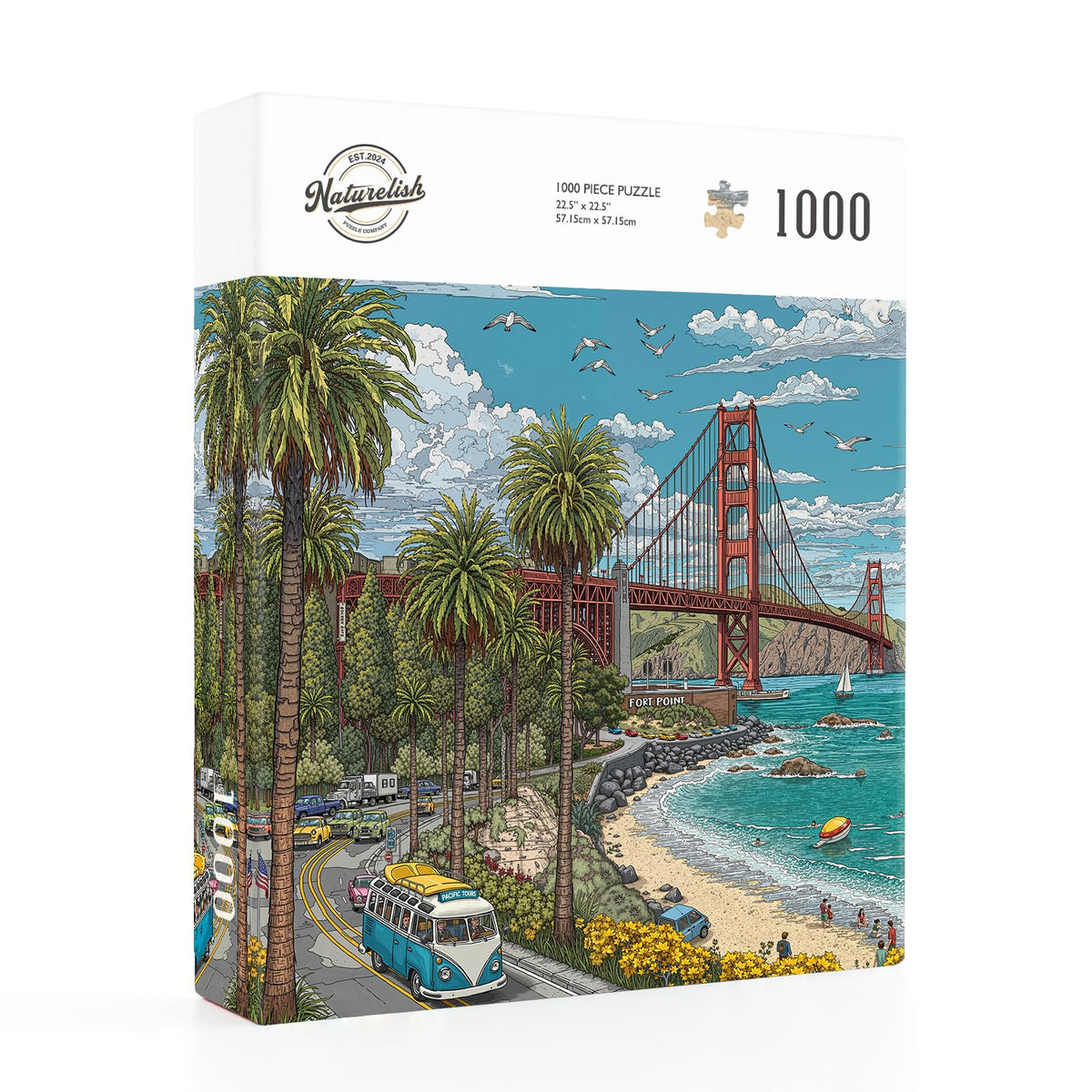 Naturelish premium-finish puzzle pieces for smooth handling and snug fits