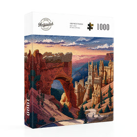 Naturelish puzzle in sturdy box with reusable zipper bag for neat storage.