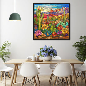 Naturelish stained glass cactus puzzle eco-packaging highlights paper bag packaging supporting sustainability