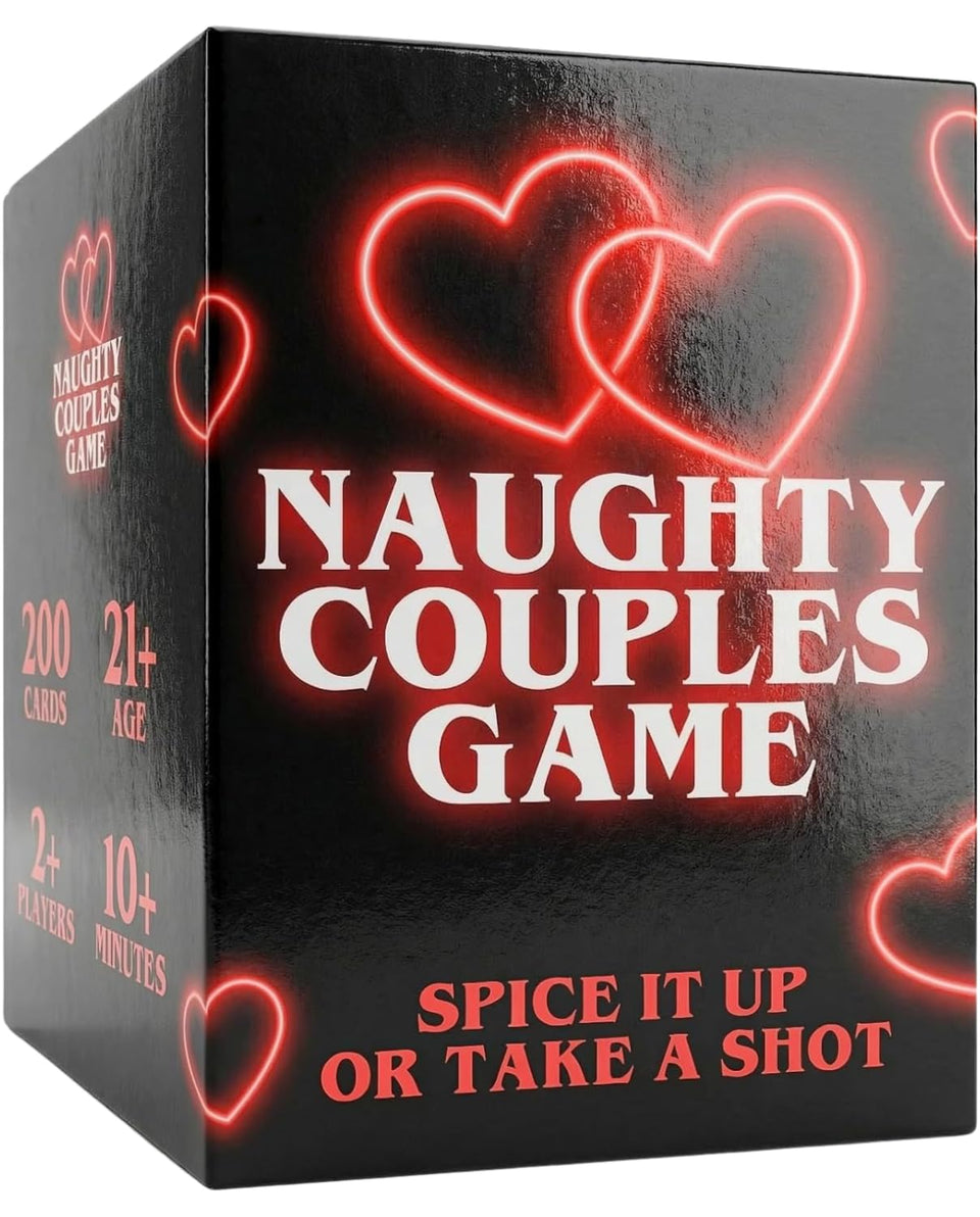 Naughty Couples Game box setup ready for a date night