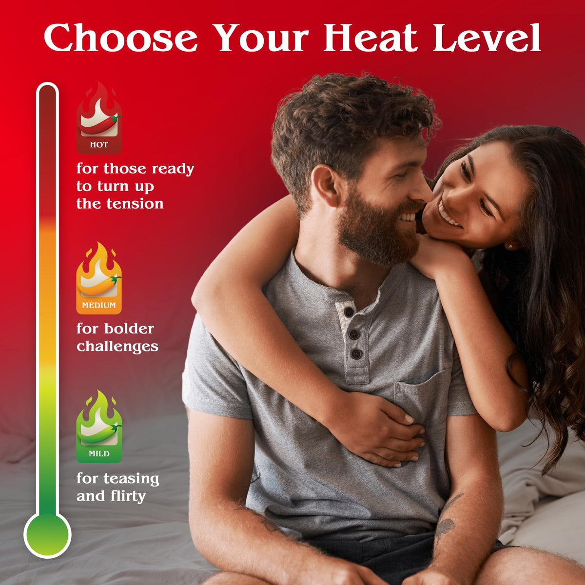 Naughty Couples Game Mild heat level cards for a light mood