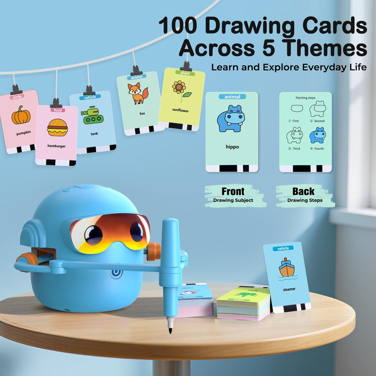 NAUQUOHZ built-in music feature keeps kids engaged during drawing.