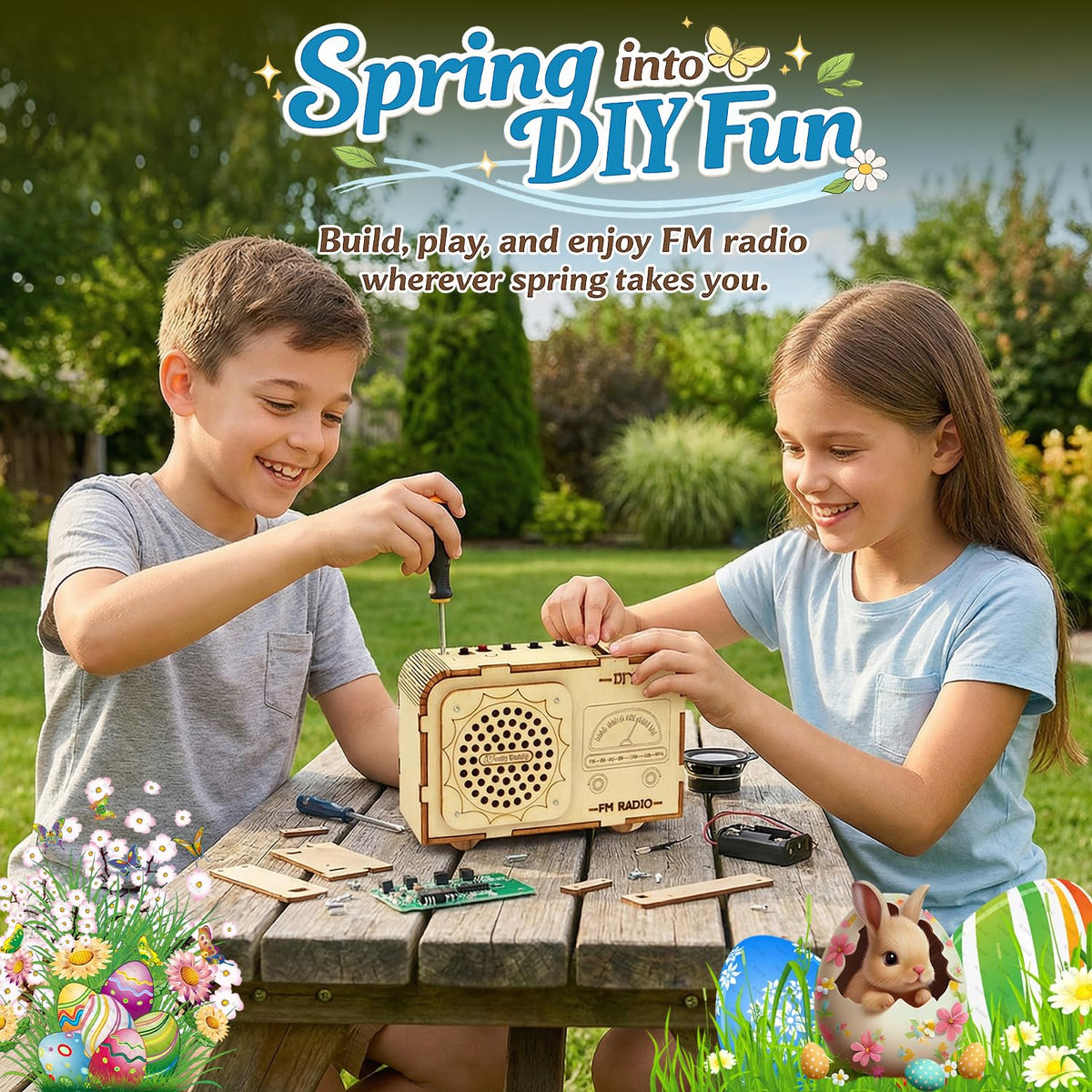NautyDaddy flower-shaped speaker adds color for engaging science play.