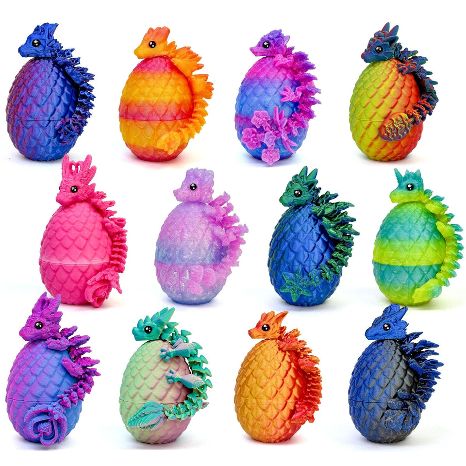 Navoxa 12pcs Dragon Eggs: pre-filled Easter eggs for festive display and sharing