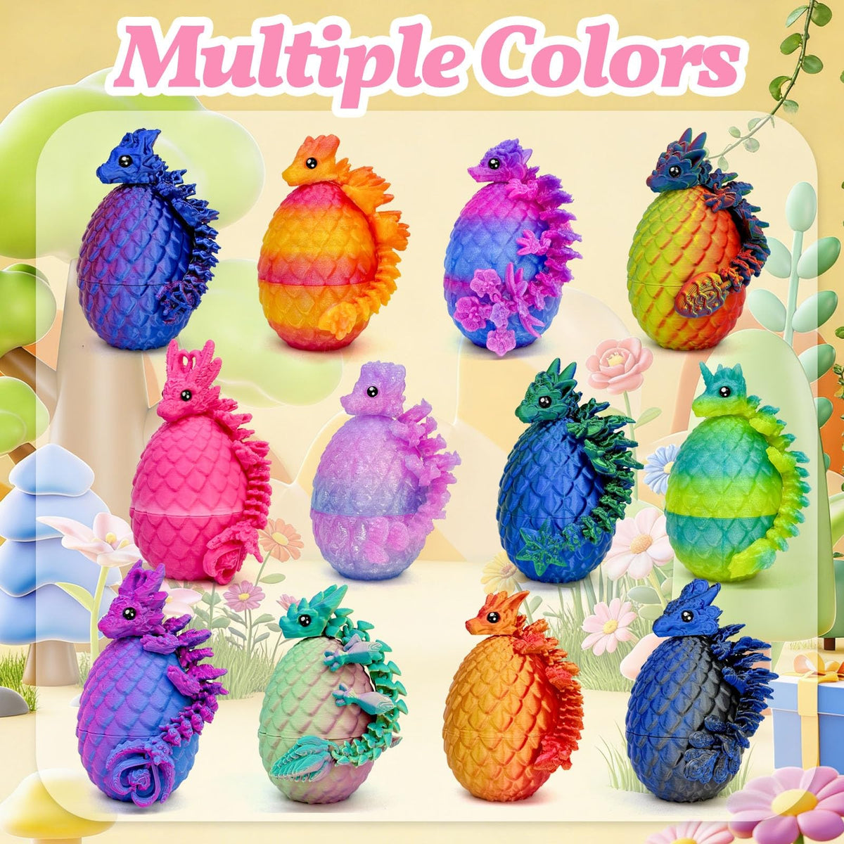 Navoxa Easter party decor with dragon eggs adding magical theme to celebrations