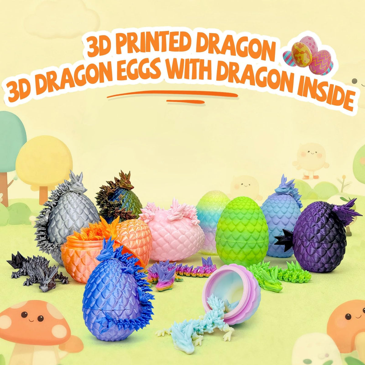 Navoxa Easter party souvenir with built-in dragon toy for fun.