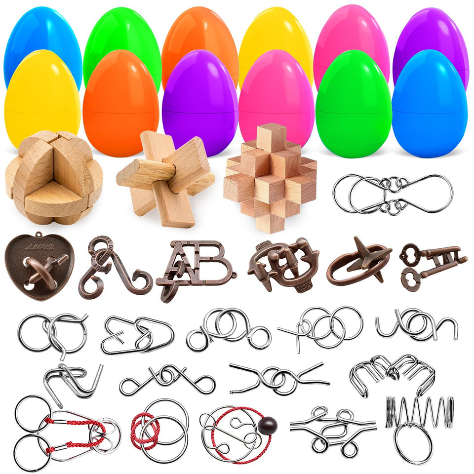 NAXYAN Easter eggs 24-pack for exciting egg hunts and puzzle fun.