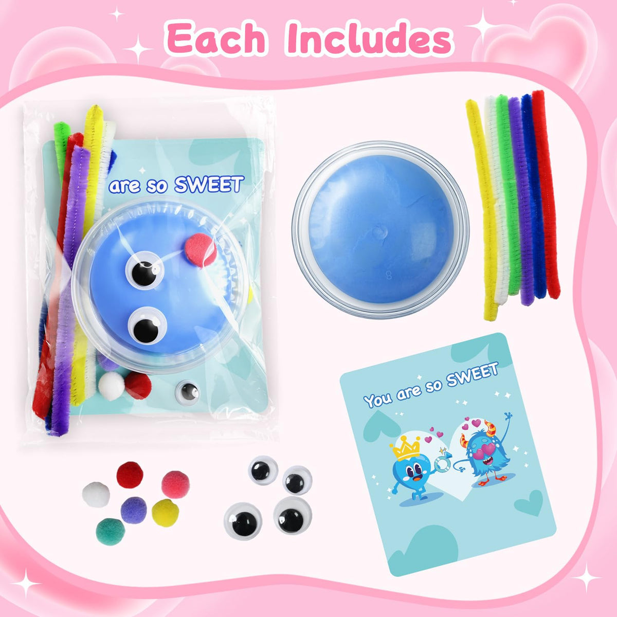 NAXYAN pom-poms assortment to add texture and flair to projects.