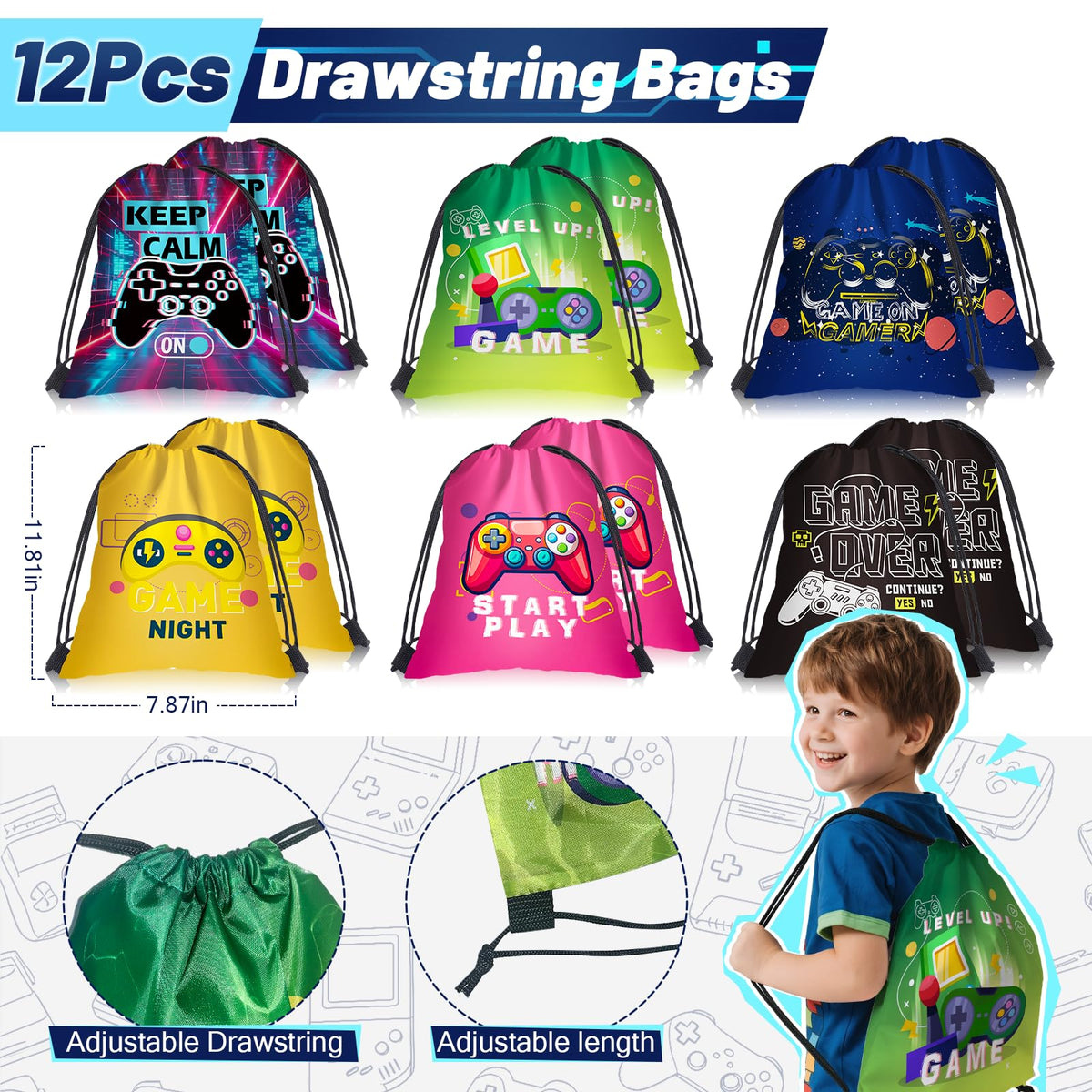 naygnahz video game party favors colorful game keychains add collectible flair.