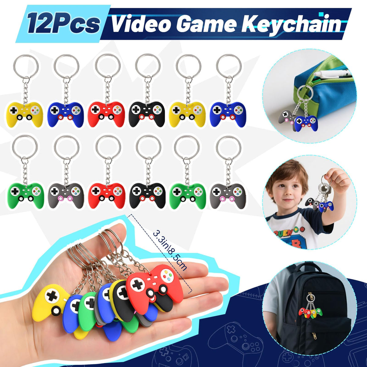 naygnahz video game party favors glow-in-the-dark tattoo stickers light up after dusk.
