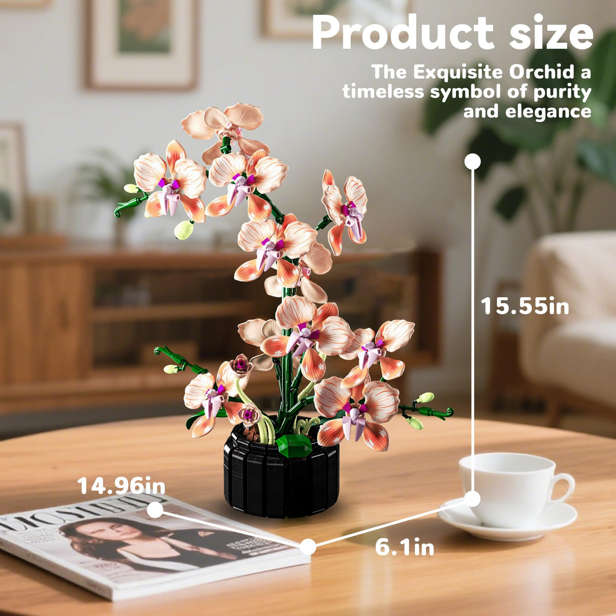 Nayihoop orchid bloom closeup pink showing lifelike petals and vibrant color