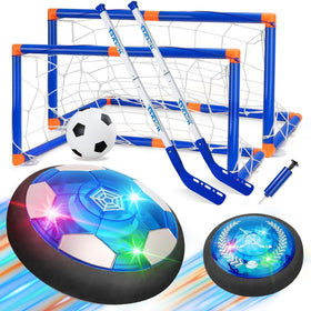 Nazano hover soccer ball with LED lights for safe nighttime play.