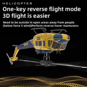 NBJIALIN RC Era C032 Huey in flight demonstrates 2.4G 6CH precision.