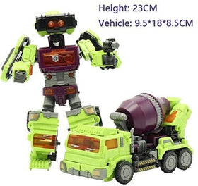 NBK Devastator assembly mode shows modular pieces ready to connect, encouraging problem-solving and fine motor use.