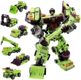 NBK Deformation Oversize Robot Devastator figure shown in green, a bold toy for imaginative play.