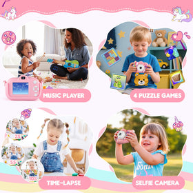 NBKLS Kids Camera protective silicone case with detachable lanyard