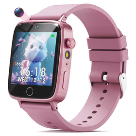 NBKLS Kids Watch with HD touch screen for girls, bright visuals for easy learning.
