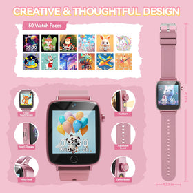NBKLS Kids Watch rechargeable battery for long play sessions.