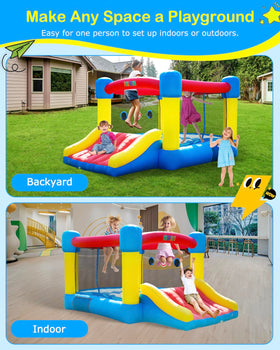 NBSPORT bounce house storage bag and accessories, easy packing.