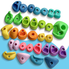 NEATATOU rock wall holds with hardware included for quick assembly and secure mounting