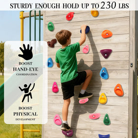 NEATATOU wall holds support up to 230 lbs for supervised family climbing
