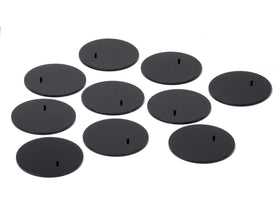 NECA black figure display stand set for collectible displays and dioramas