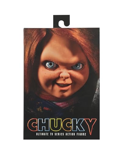 NECA Chucky packaging close-up highlights premium display and branding