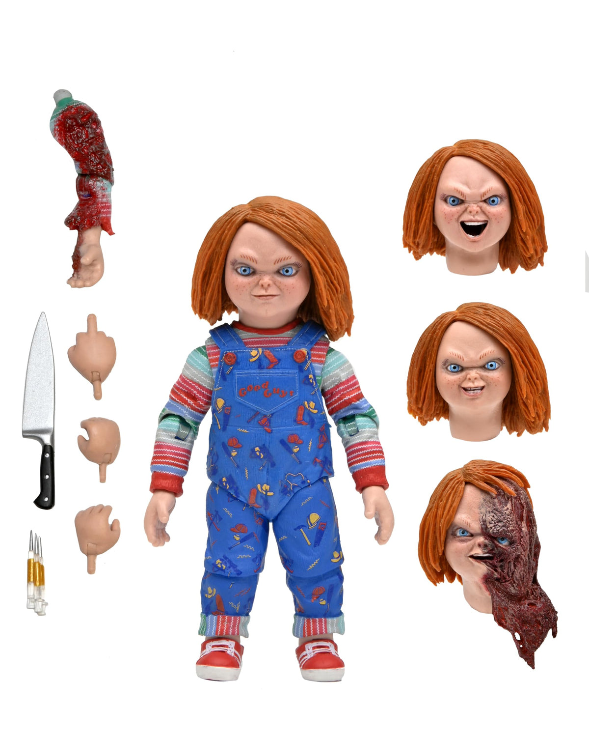 NECA Chucky 7in syringe bundle accessory enhances menacing scene setups