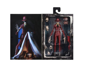 NECA Crooked Man 7in figure with three heads and removable hat for versatile display.