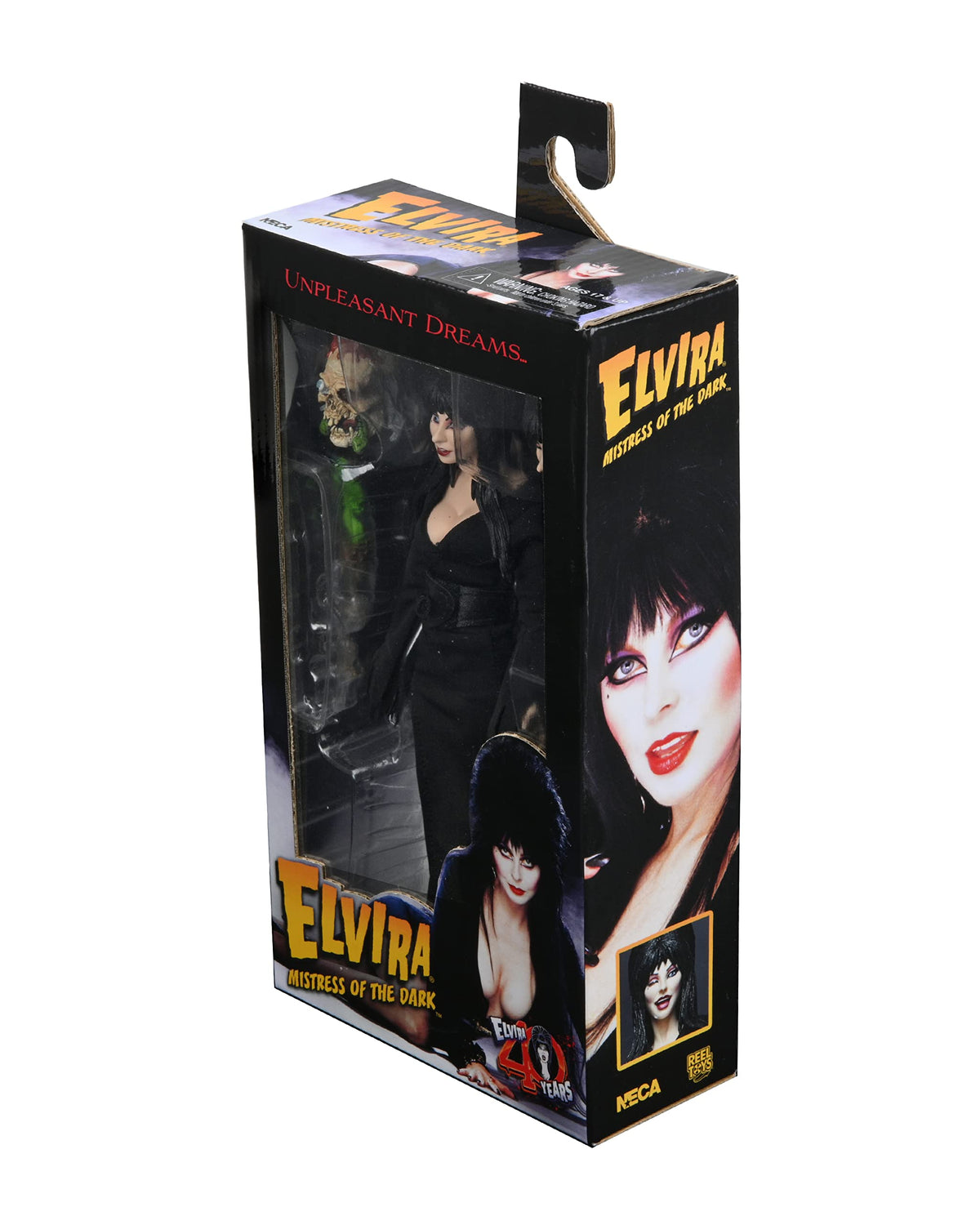 NECA Elvira skull accessory for dramatic diorama and display setups.