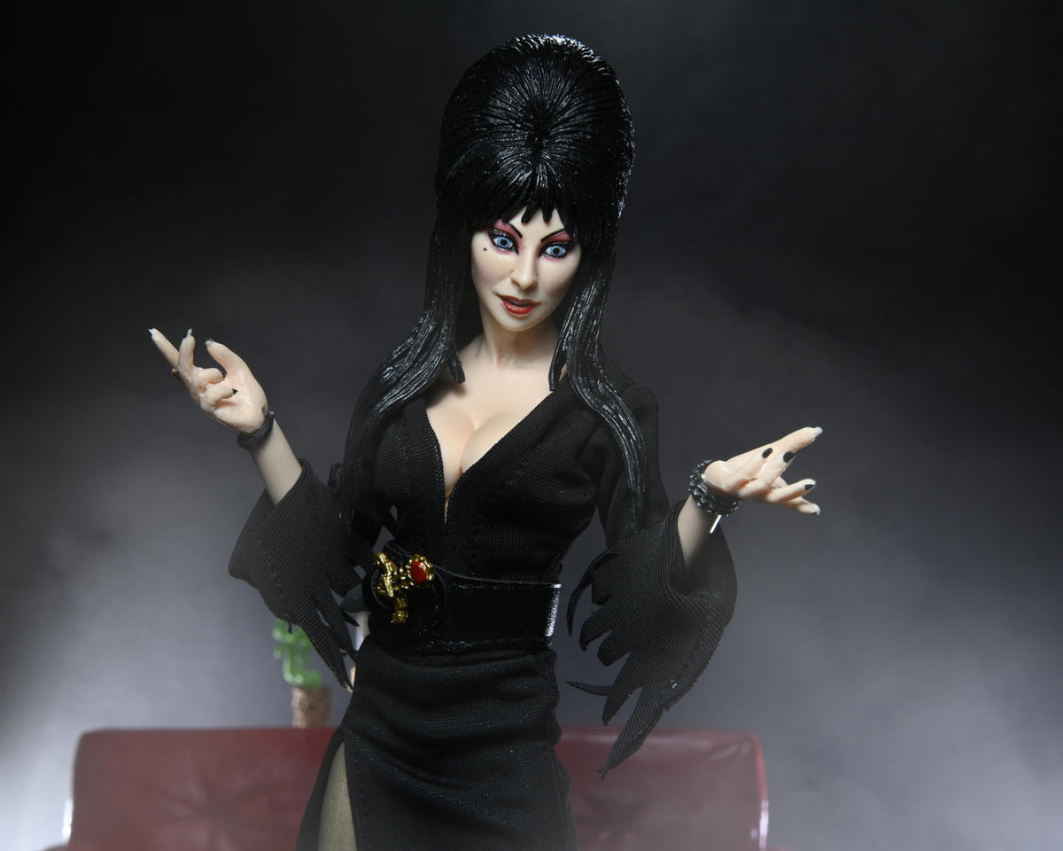 NECA Elvira figure stand for secure, dynamic posing.