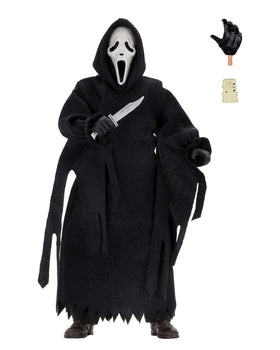 NECA Ghost Face 8-inch clothed figure with poseable joints for display.