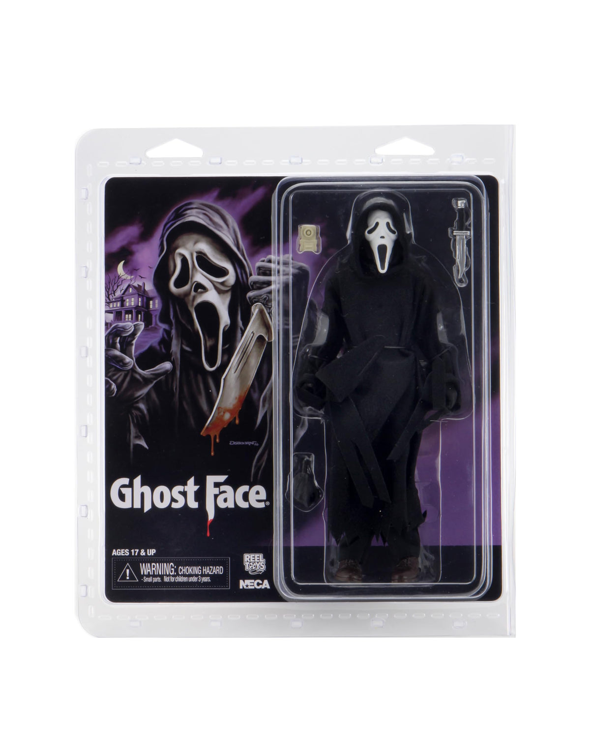 NECA Ghost Face mask sculpt for authentic display.