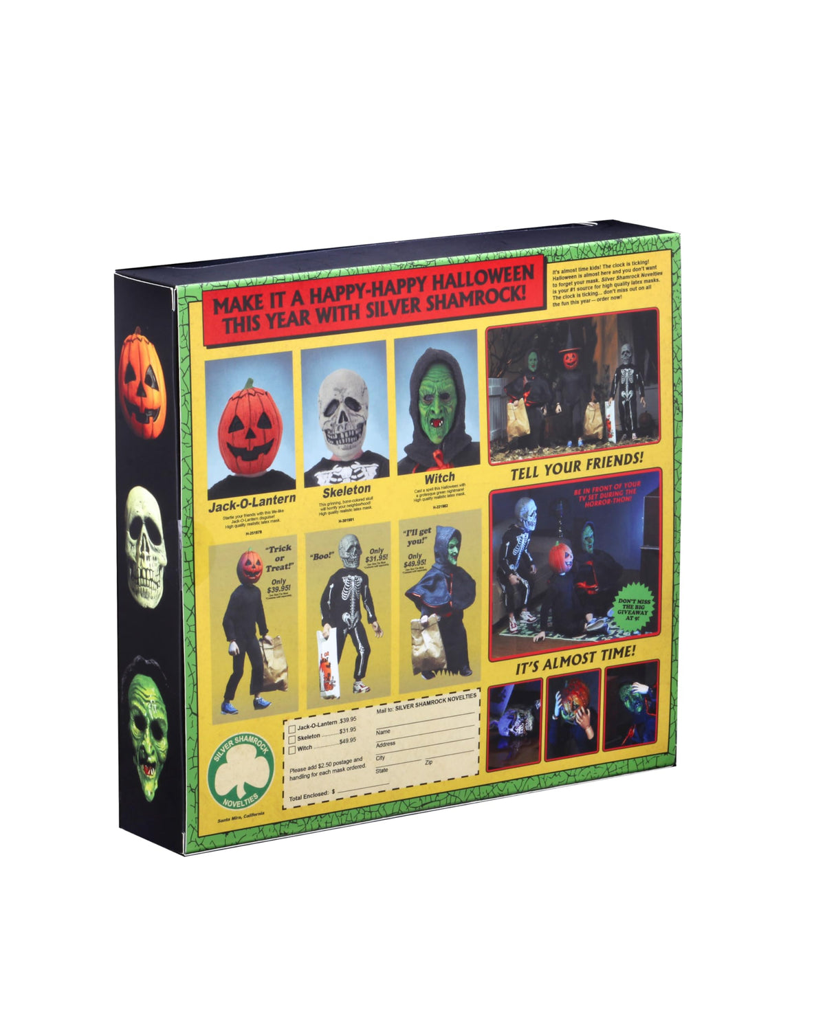 NECA clothed figures with trick-or-treat bags for display storytelling