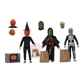 NECA Halloween 3 Season of the Witch figure with Silver Shamrock mask head for display