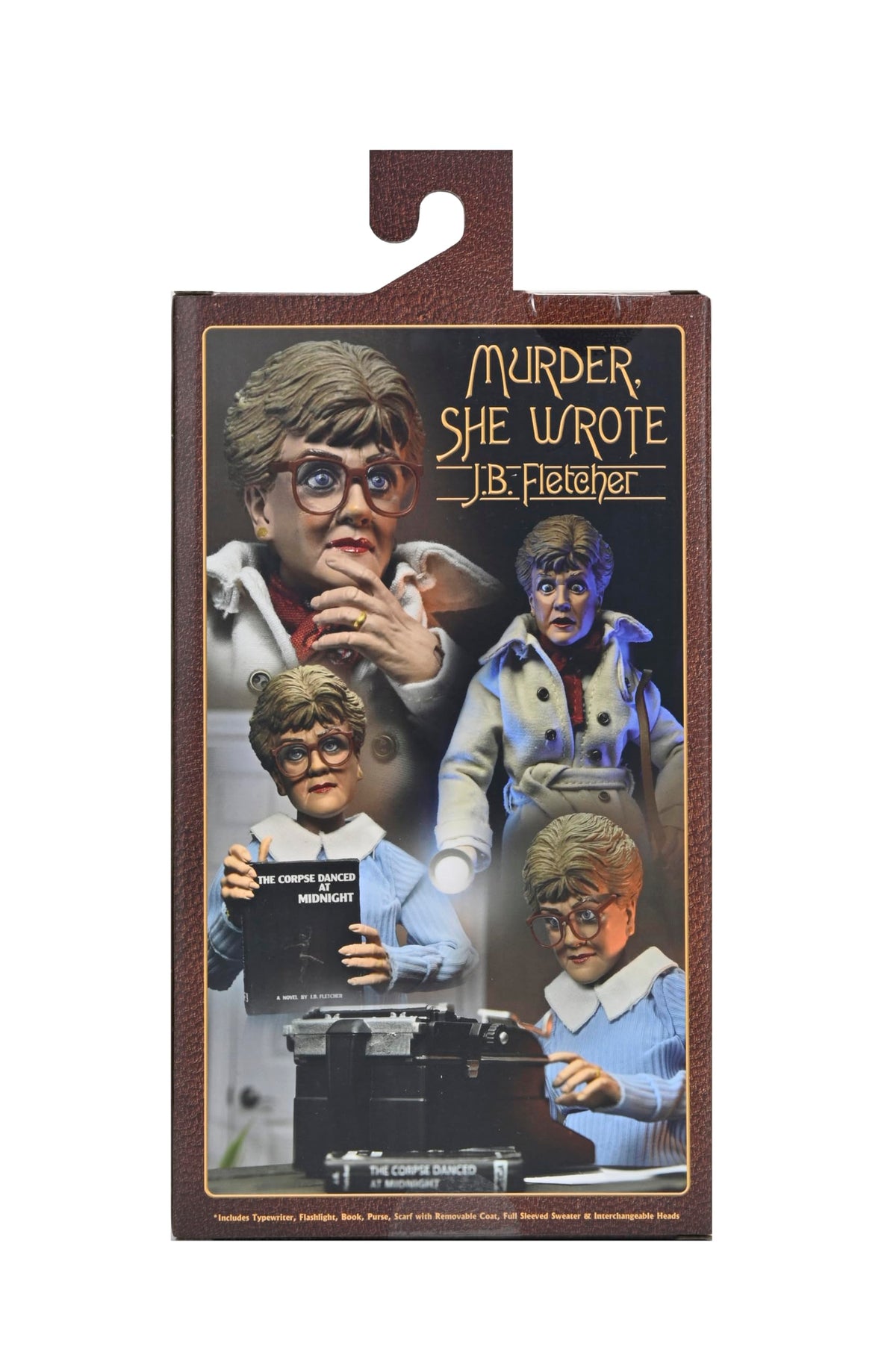 NECA Jessica Fletcher figure, interchangeable-expressions, for dynamic posing and scenes