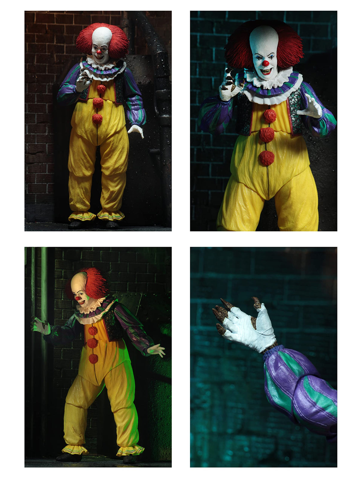 NECA Pennywise 1990 balloon accessory for dramatic display options.