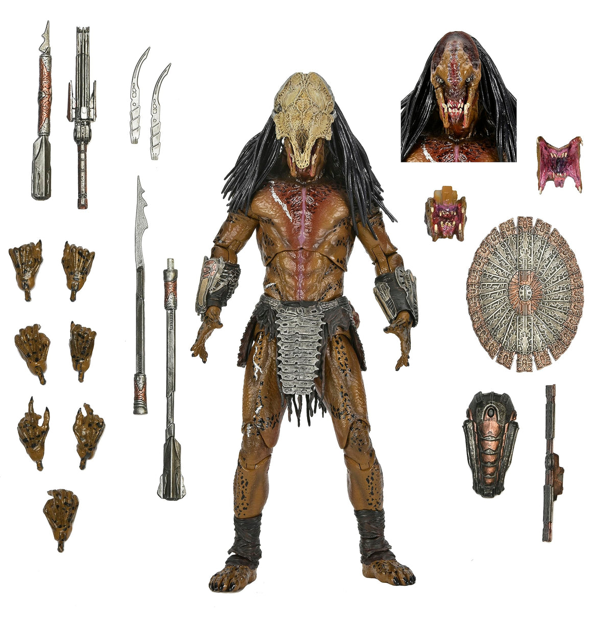 NECA Prey Ultimate Feral Predator figure in full gear for display-ready movie accuracy