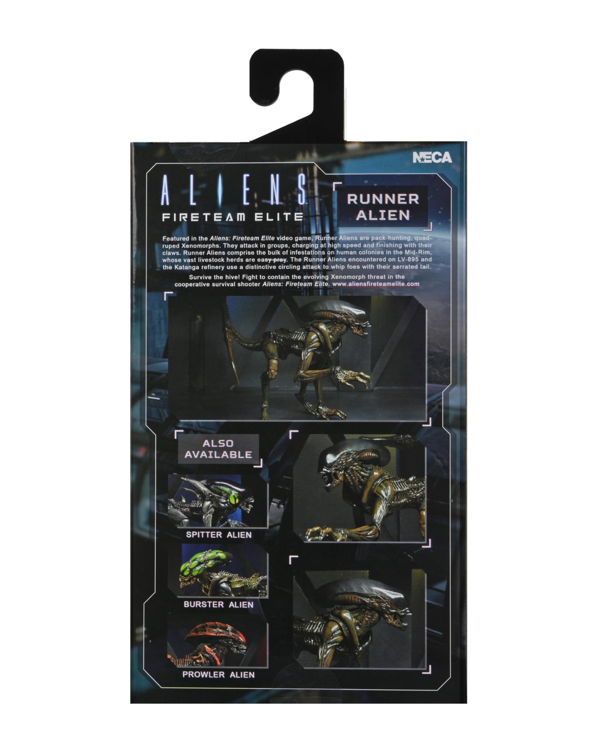 NECA Runner Alien Fireteam Elite bendable tail enables flexible display poses