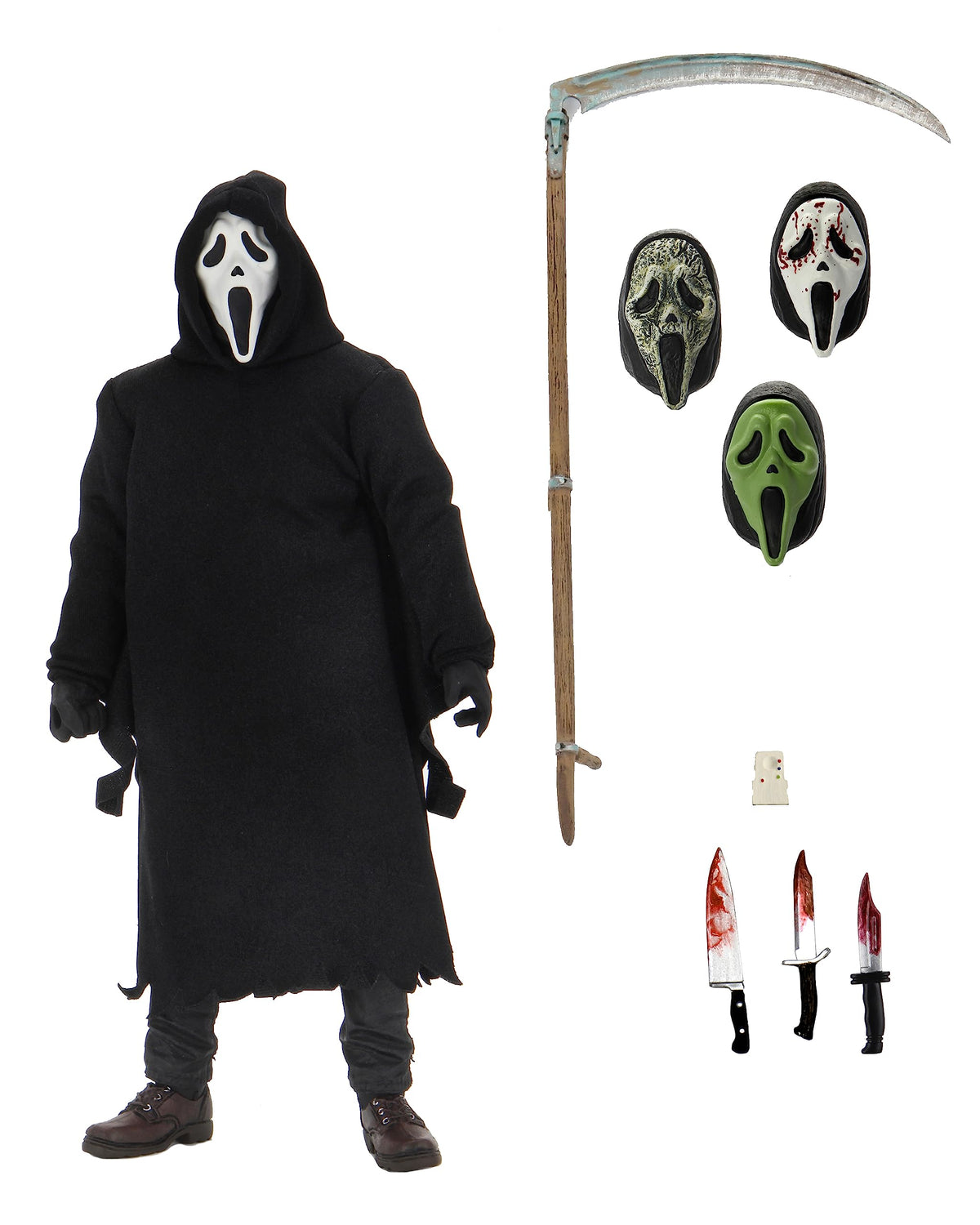 NECA Ghost Face figure front view for display collection