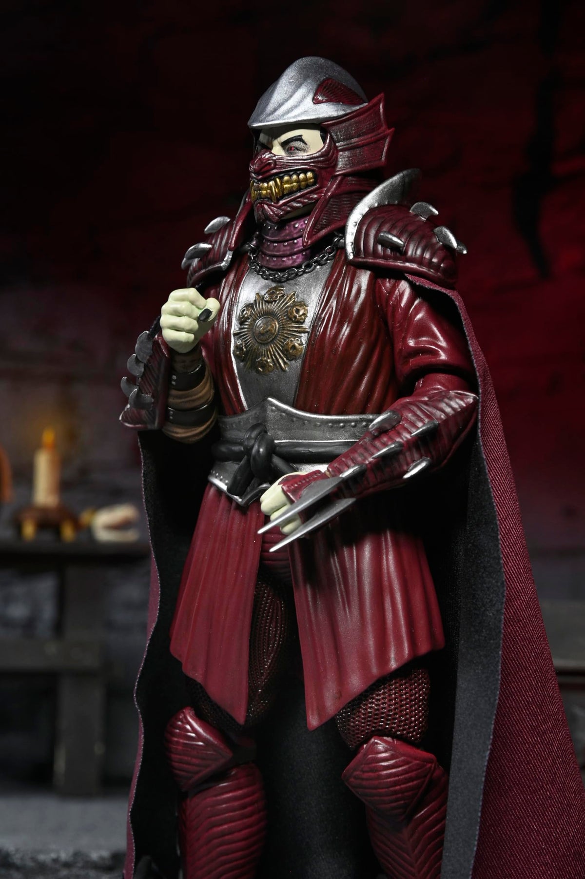 NECA collectibles with lifeless rats prop for eerie atmosphere